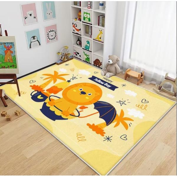Cartoon Crystal Velvet Sofa Bedroom And Living Room Floor Carpets 100*180cm