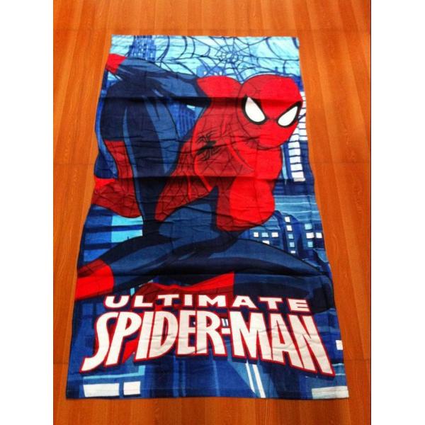 Cheap Kids Microfiber cartoon printed spider-man beach towels
