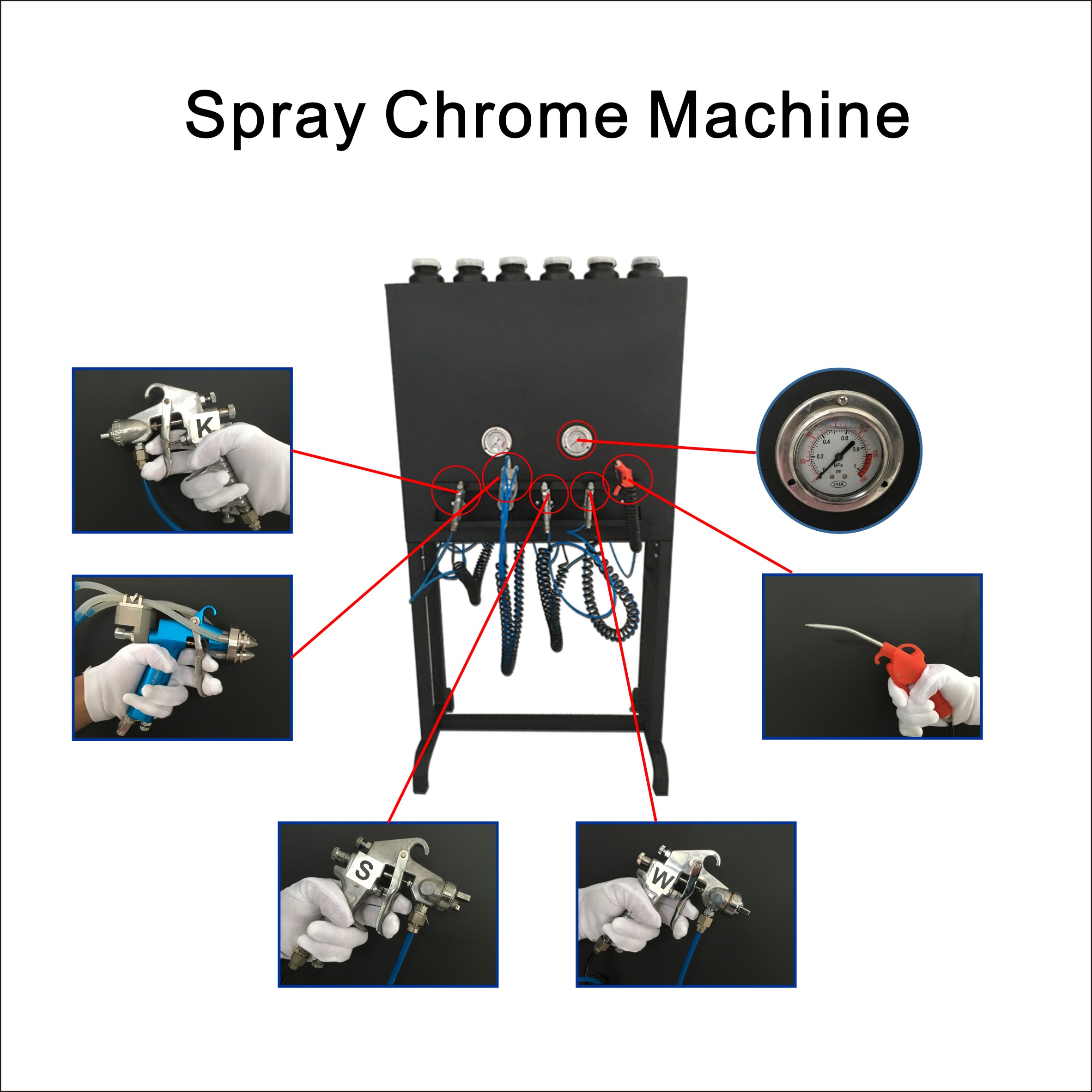 Гидро Nano машина Chrome брызг WKSCMB004 для скульптуры художественного произведения гипсолита