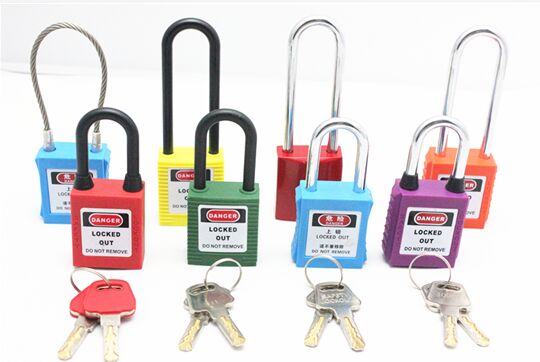 76 Mm Steel Safety Lockout Padlocks With Plastic Lock Body Corrosion Resistance