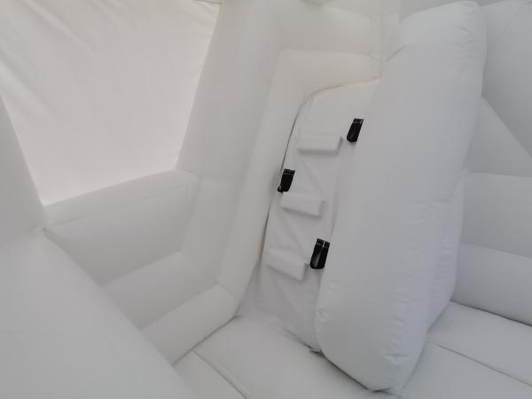 da casa branca Bouncy comercial do salto da criança dos castelos de 5x4m leão-de-chácara inflável do casamento