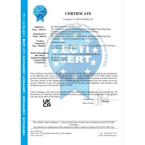 Hubei Fengfa Glass Co., Ltd Certifications