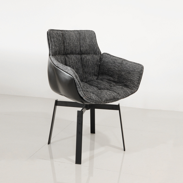 OEM PU Leather Portable Soft 360 Degree Swivel Chair Single Person Backrest Hospital Bedroom Living Room Dining Leisure Rotating