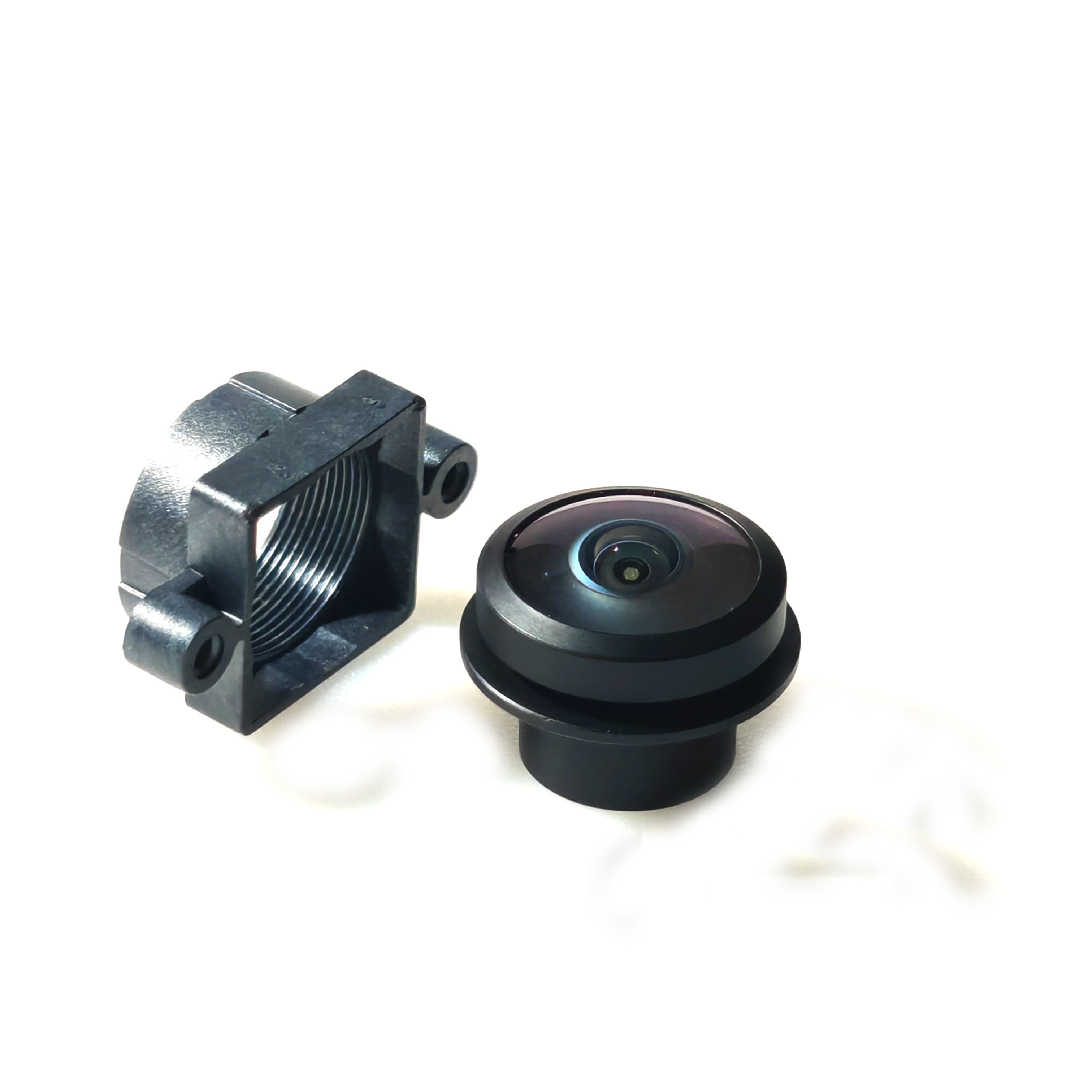 Thread Free Automotive Rear View Lens 1.6mm F1.8 180 Degree DFOV 2G4P+IR IP69K Waterproof Vehicle Reversing Camera