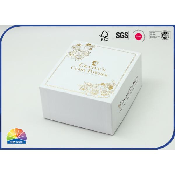 Квадратная коробка 4c из бумаги с подвеской на крышке