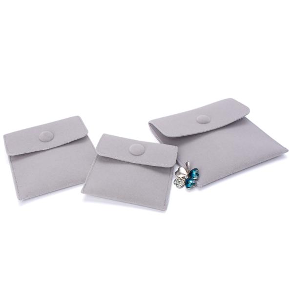 OEM/ODM Acceptable Microfibre Jewelry Pouches Custom Logo Earring Bags for Arrivals