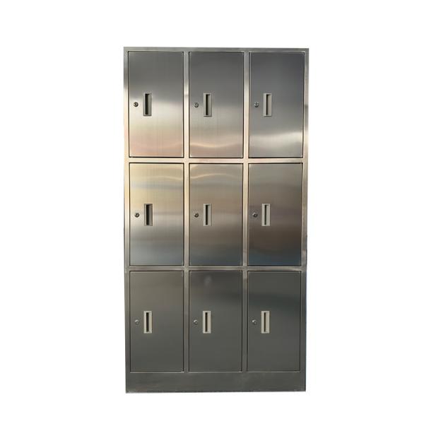 ESD-Safe 304L Stainless Steel Cleanroom Shoe Cabinet for ISO 14644 Compliant Pharma and Semiconductor Facilities