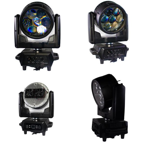 DMX512 Mini 7*40w Led Lavado Zoom Luz Beeye DJ Luz de escenario para discoteca