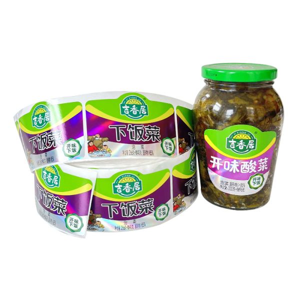 Factory Wholesale Customized Die Cut Transparent Packaging Labels Food Product Logo Printing Clear Vinyl Stickers Logo Custom