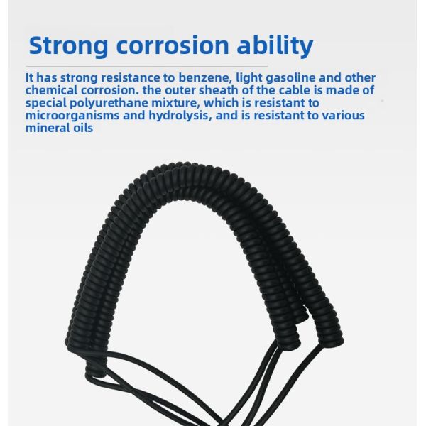 Electronic Handwheel Special Line Spring Wire Slingshot Spiral Wire CNC Machine Tool Cable 16 Core 19 Core 25 Core for MPG