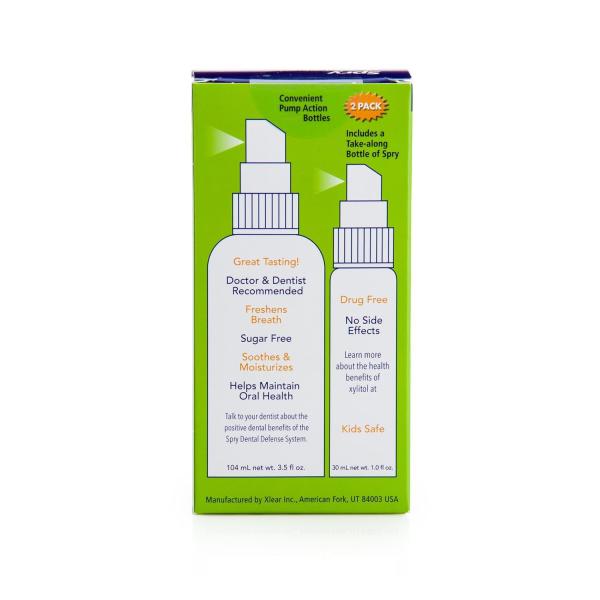 Natural Xylitol Moisturizing Dry Mouth Spray Spearmint Flavor 4.5 Fl.Oz