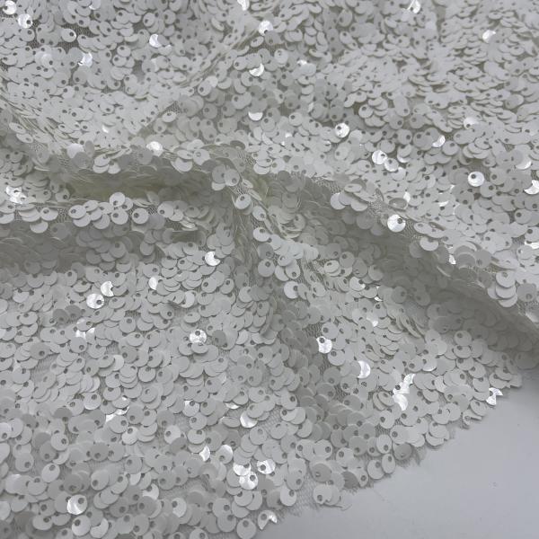 Les éclaboussures de séquins éblouissantes Tissu brodé Glitter M13-045