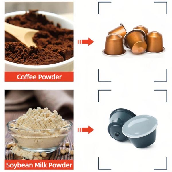 220V / 380V Automatic Coffee Capsule Filling Machine 5kw Coffee Capsule Filling Sealing Machine