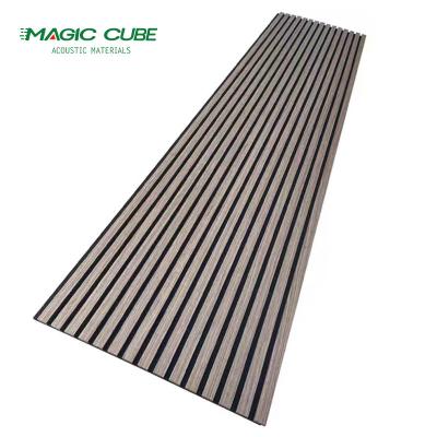 Customized Polyester Acoustic Wall Slats 2400*600*21mm With Melamine Finish
