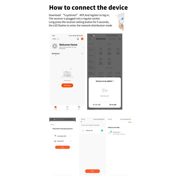 Porte Bell imperméable de sonnette d'IP44 Tuya de prise intelligente d'UE USA R-U