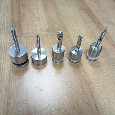 Adjustable Fixing Stainless Steel Glass Railing Standoff Pins Wall Mounting Glass Balustrade Standoff Fittings For Balcony Stairs Glass