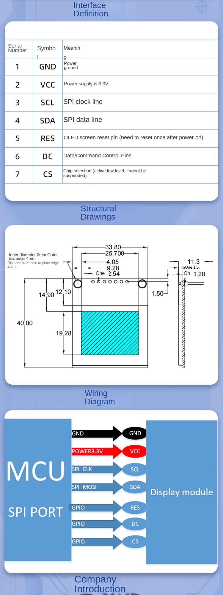 1.5-inch OLED Color Display Color OLED Display OLED Module SSD1351 Driver,segment lcd display,segment lcd