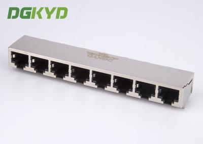 Relação múltipla protegida metal dos ethernet dos conectores do porto RJ45 de KRJ -5921S1X8NL