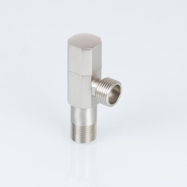 Silver Brass 145g 0.8MPA Chrome Plated Angle Valve