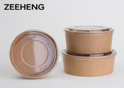 Single Wall Recycled Disposable Kraft Paper Bowls , Pla Coating Paper Snack Bowls