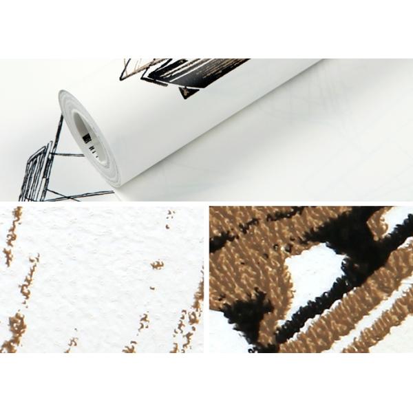 White Boat Pattern Modern Removable Wallpaper , Luxury Non Woven Wallcovering