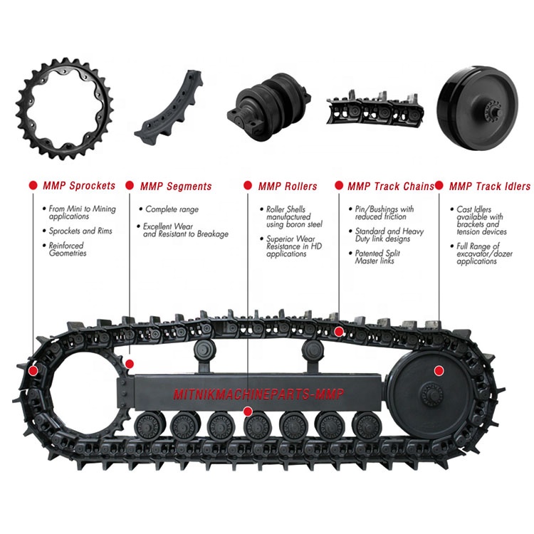 John Deere Compatible Bulldozer Undercarriage Parts for CAT D3 D3B D3C D3G DF/SF