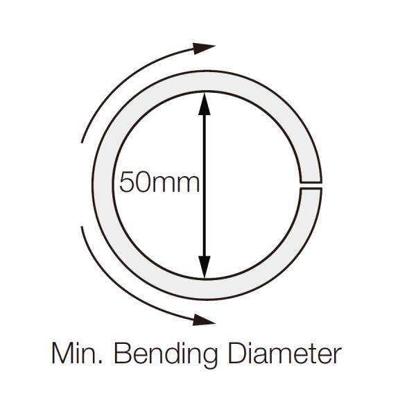 Ultra slim Mini Side-Bending Neon LED strip Light 6mm width 10mm height 10W/m 24VDC or 48VDC