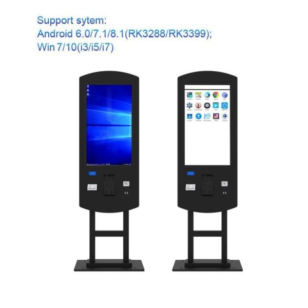 32 Inch Touch Screen Interactive Food Ordering Kiosk with Payment System Wireless Network LCD Screen