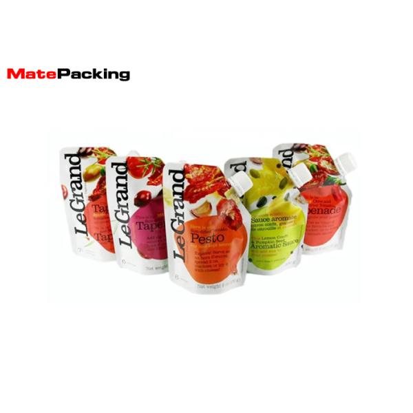 High Barrier Plastic Beverage Pouches , Stand Up Spout Kids Drink Pouches