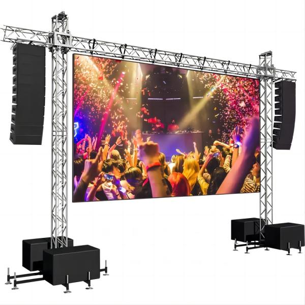 P2.6 - P4.8 Armário de LED de alumínio fundido a óleo para tela de LED de aluguer interior