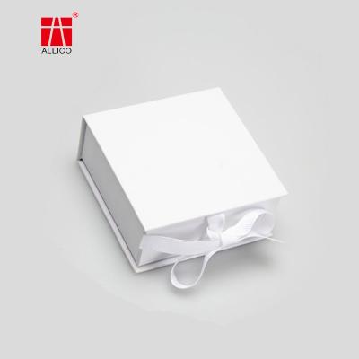Boîtes de empaquetage d'extension blanche des cheveux 1000-1800gsm avec les couvercles ALLICO