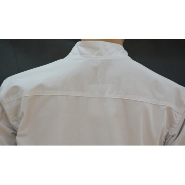 Breathable Protective Work Clothing White Chef Jacket OEM / ODM Available