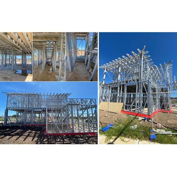 AS/NZS Легкоразмерные стальные сборные дома Luxury Prefab Modular Home Kits