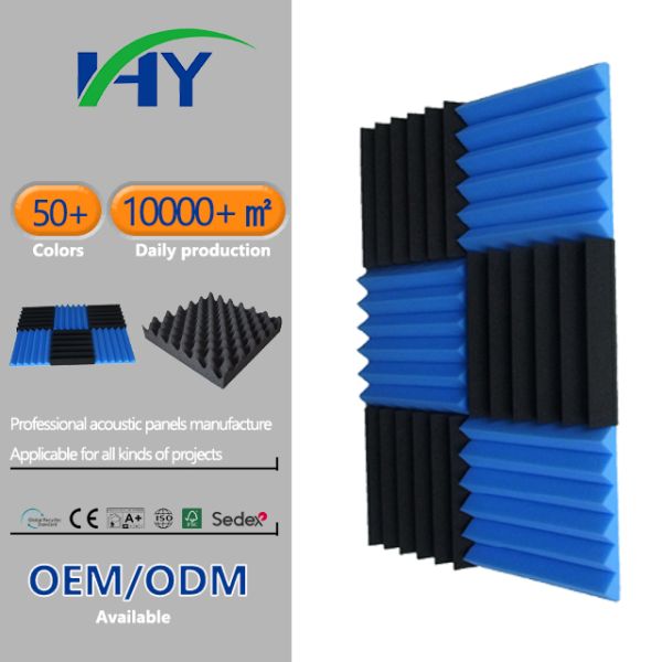 Customized Aesthetic PET Acoustic Foam Home Decro Sound Absorbing Foam