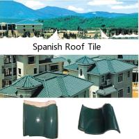 Telhas de telhado de terracota de estilo espanhol moderno de vidro verde