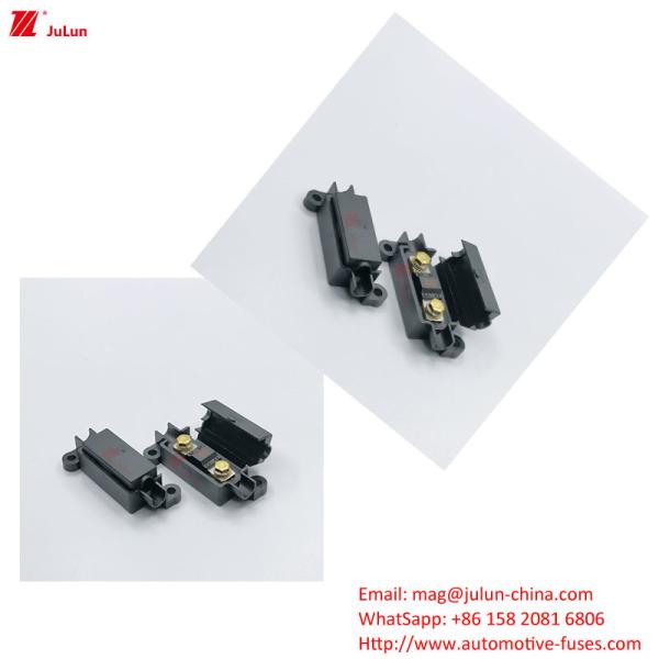 Vehículo eléctrico 30A-500A Contenedor de fusible de plástico de contacto de cobre para automóviles