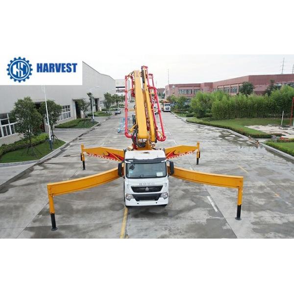 camión concreto de la bomba del auge de la productividad los 52m de 33000kg HB52K 170m3/H