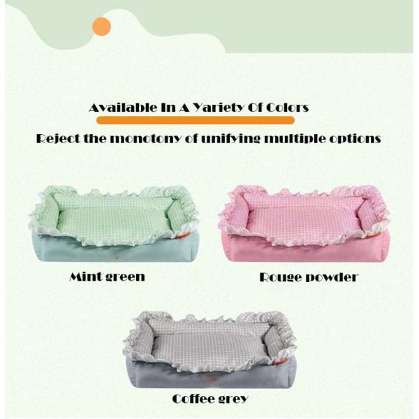 Soft Anti-Slip Bottom Quadrate Pet Cat Bed for Cats or Small Dogs Washable ODM Designs