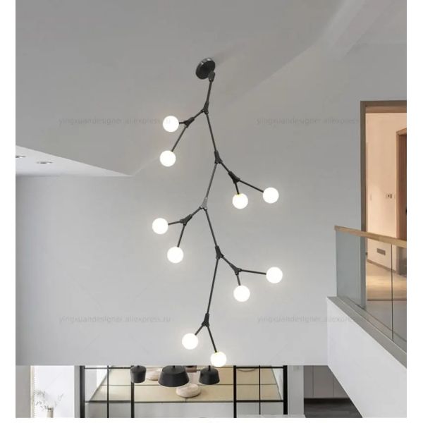 Staircase Hanging Lamps Attic Staircase Lighting Glass Pendant Light (WH-NC-150)