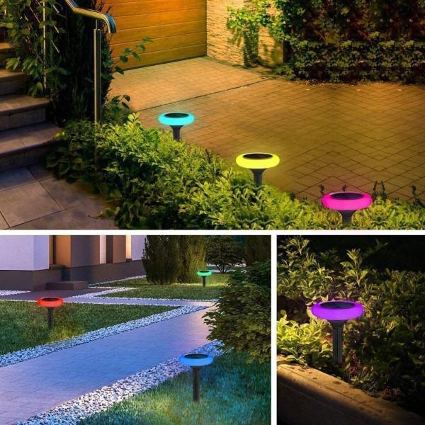 Solar Powered Landscape Light for Colorful Outdoor Decorative Lighting in Garden Villa