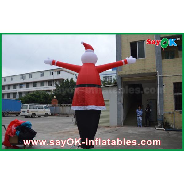 Inflatable Tall Man Inflatable Inflatable Air Dancer Festeval Decoration Santa Claus Red Color For Event
