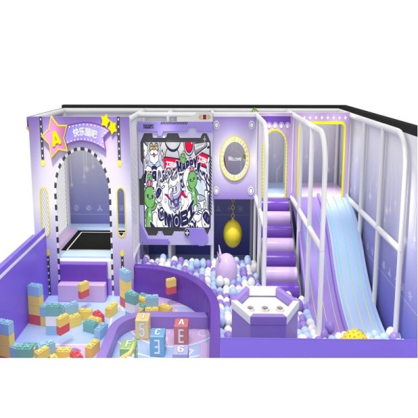 Nature Themed Indoor Mini Park Naughty Castle Soft Playground for Kids Commercial