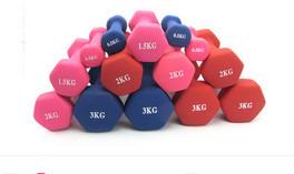 Export Quality Colorful Fitness Women Neoprene Coated Dumbbells for sale