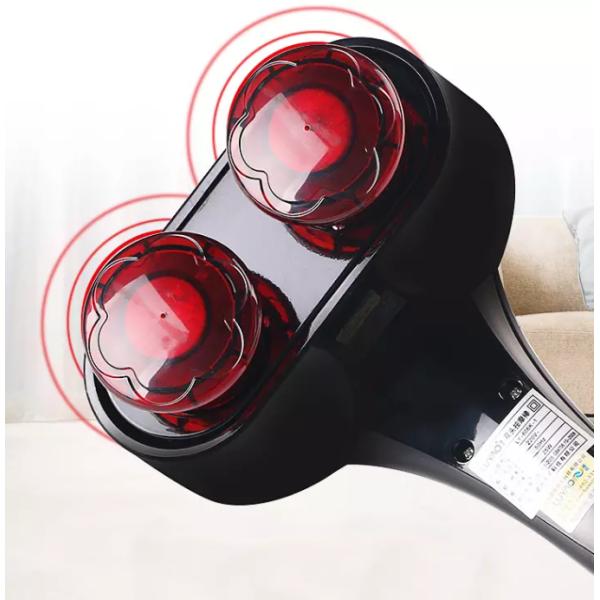 Strong Shiatsu Vibrating Dual Heads Massage Hammer Multipoint Massage Stick