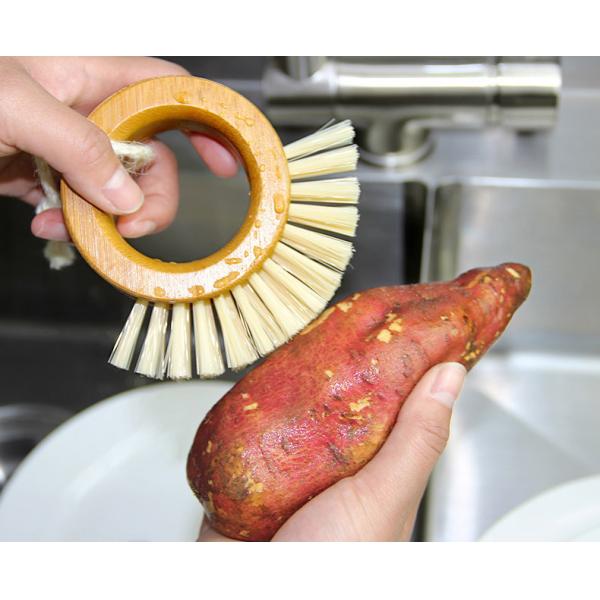 Degradable бамбуковая деревянная стирка вверх по уборщику утвари чистит логотип щеткой ODM