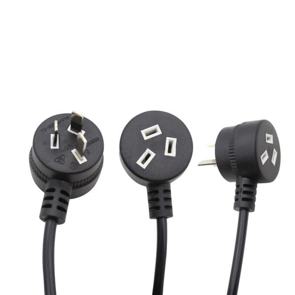 NEMA Male IEC Female Australian Electrical Power Cable With Three Pin Plug
