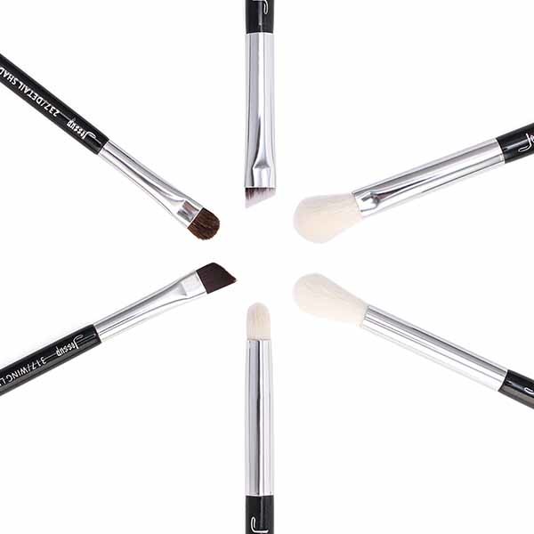 Aluminium Ferrule Eye Pencil Brush ODM Available Eyeshadow Brush Set