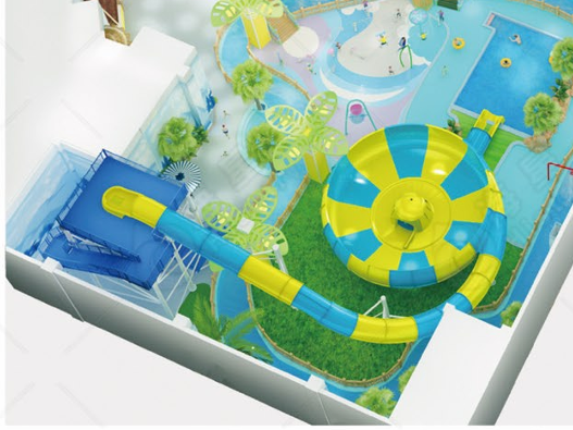 High Speed Space Bowl Water Slide Inflation Thrill Water Slide Raft Water Park Equipment