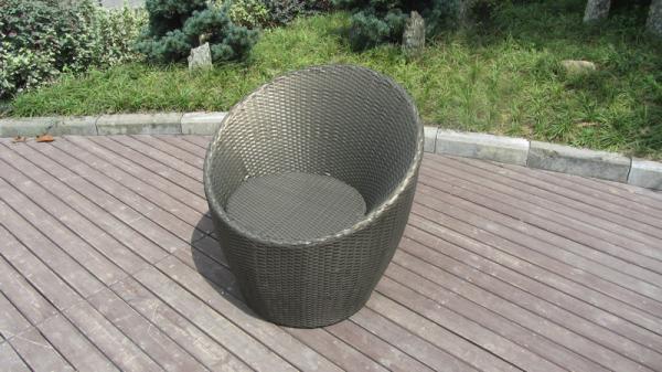 Home / Beach / Office Leisure PE Rattan Obelisk Chair With Cushion