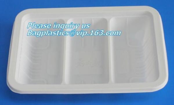 cornstarch eco Green 16oz Food Container Sugarcane Biodegradable Square Disposable Paper Salad Tray/Bowl bagplastics, pa